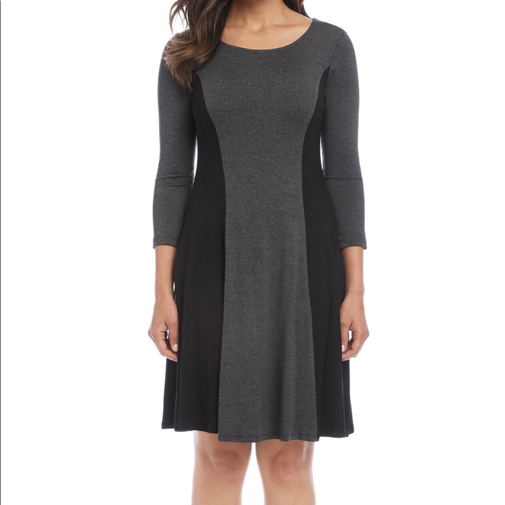 Karen Kane Colorblock A-Line Dress NWT
